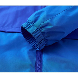 Chaqueta cortavientos de lona deportiva ligera con cremallera completa personalizada para hombre, equipo de entrenamiento con cuello levantado impermeable, bordado, lluvia de viento - Product Image 5