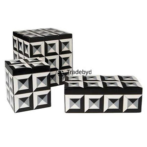 Caja de resina decorativa con incrustaciones, perfecta para regalar joyas y coleccionables de Tradebyd - Product Image 3