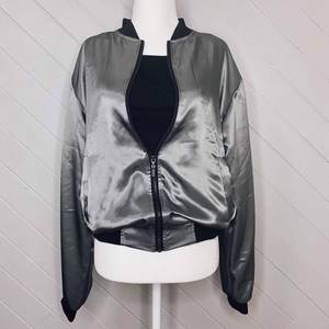Veste bomber en soie sur mesure de conception haut de gamme, design tendance, vente chaude, dernière veste en soie de haute qualité, design haut de gamme sur mesure - Product Image 3