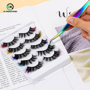 Pinces à cils personnalisées avec logo pour OEM et vente en gros, pinces à cils volumineuses pour extensions de cils 2D à 6D - Product Image 4