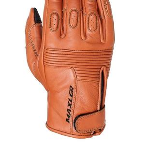 Gants de moto en cuir véritable Maxler Gants de protection et de sécurité pour motocyclistes avec écran tactile Design respirant - Product Image 5