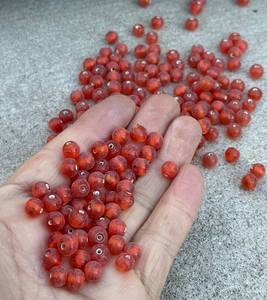 Cuentas de cristal de Murano azul y negro de 6mm hechas a mano, cuentas sueltas únicas para fabricación de joyas, tamaños de 4mm, 8mm, 10mm, cuentas VISHAL - Product Image 3