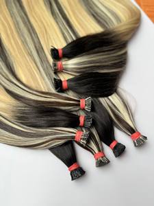 Extensions de cheveux en kératine à pointe plate, I-tip, V-tip, nano-anneaux 6D 9D, lisses, résistantes, longue durée, toutes les couleurs - Product Image 5