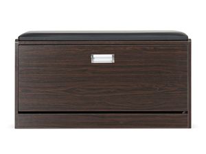 ที่เก็บรองเท้าไม้สักพร้อมที่นั่งนุ่มเรียบง่ายทันสมัยสำหรับภายในหรือภายนอก - Product Image 3