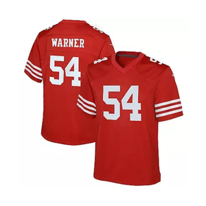 Maillot de football américain en maille rétro ample en 100% polyester uniforme de football américain respirant maillot de rugby de haute qualité - Product Image 4