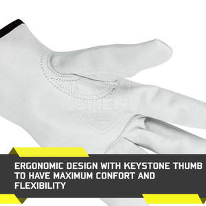 ถุงมือหนังนิรภัยขายดี MOQ ต่ำ วัสดุทนทาน ใช้สำหรับงานกลางแจ้ง ถุงมือหนังนิรภัย - Product Image 4