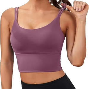 Sujetador Deportivo de Yoga de Alta Calidad, Transpirable y con Gran Soporte para Mujer, Color Personalizado, Spandex/Nailon, Logotipo Personalizado en la Parte Delantera - Product Image 5