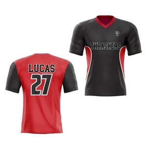 Maillot de football personnalisé nom de l'équipe numéro chemise de sport personnaliser Football Logo maillots pour hommes femmes jeunes - Product Image 5