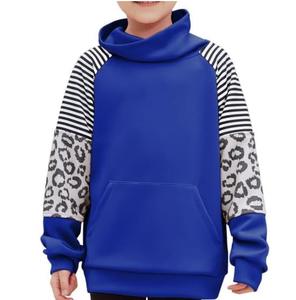 Venta al por mayor otoño niños sudaderas con capucha alta calidad 100% algodón niños niña logotipo personalizado diseño pulóver niños sudaderas con capucha - Product Image 3
