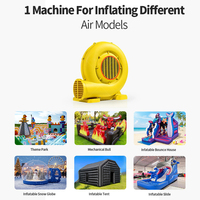 AirFunPro Combo de château gonflable à glissière sèche avec matériau en PVC et installation facile pour les jeux d'été des enfants, fête à la piscine