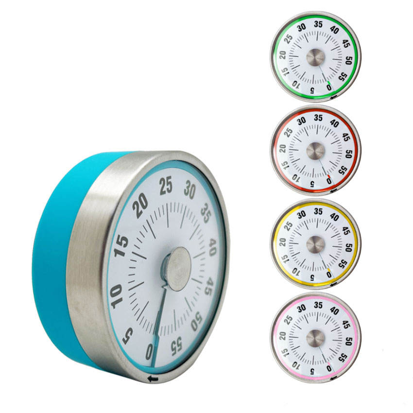 Customize 60 Minute Visual Kitchen Timer with Plastic Material Customized Color & Logo for Productivity Study