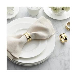 Rond de serviette fabriqué à la main hôtel dîner Table décor porte-mouchoirs de table en acier inoxydable porte-anneau de serviette en gros porte-anneau - Product Image 1