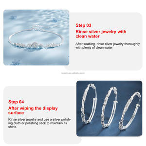 Boasta Reusable <strong>Silver</strong> Jewelry Cleaning Solution 236ml Sterling <strong>Silver</strong> <strong>Cleaner</strong> with Basket for Ring Necklace Care - Product Image 4