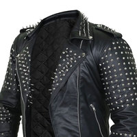 Özel ONYX INDUSTRY Erkek Kışlık Vintage Moda Yarışçı Ceketi Punk Tarzı Hakiki Koyun Derisi İşlemeli Letterman Ceket