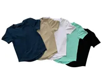 T-shirt à manches courtes en coton/fibre de bambou pour enfants, garçons et filles, impression sérigraphique, style hip-hop, haute qualité
