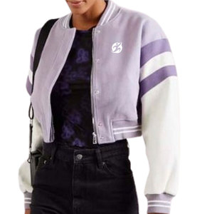 Chaquetas elegantes de béisbol Letterman para mujer Parches personalizados y chaquetas universitarias con relleno de algodón Nueva llegada - Product Image 2