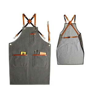 Tablier de chef de cuisine drôle avec poches Tabliers de travail de cuisine pour barbecue pour femmes et hommes Tablier à sangle réglable Cuisine Cuisinier - Product Image 1