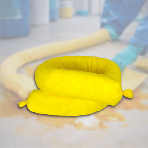 Universal Chemical Absorbent Small Boom 650mm for Chemical Spill Control and Leak Containment - Product Image 1
