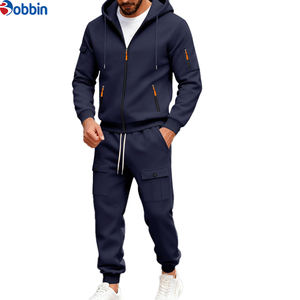 ชุดวอร์มแบบมีฮู้ด 2 in 1 ดีไซน์ unisex ผ้าฟลีซโพลีเอสเตอร์/คอตตอน ไซส์ EU  พร้อมโลโก้สั่งทำพิเศษ  มีเชือกผูก  กระเป๋าหลายช่อง เหมาะสำหรับฤดูหนาว - Product Image 2