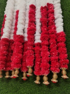 Cuerdas de flores de caléndula Cuentas doradas para Halloween Back School Bodas indias Diwali Templos Haldi Graduaciones Día de la madre - Product Image 4