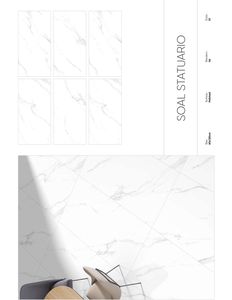 Azulejos de porcelana esmaltada antibacteriana de diseño italiano moderno antideslizante SOAL STATURIO para Villa Mall Hotel apartamento escuela - Product Image 1