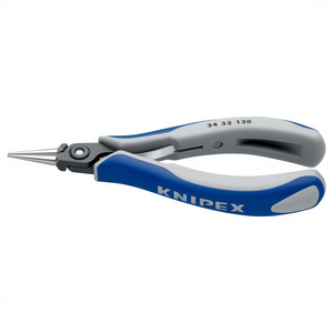 Alicates Knipex Precision Electronics con cabezal pulido, mangos pulidos y empuñaduras multicomponente con mordazas redondas y puntiagudas - Product Image 3