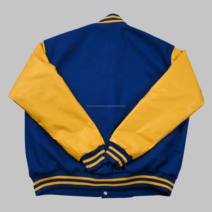 Fabricant personnalisé de haute qualité Vintage hiver et automne laine cuir Varsity Jacket Baseball Letterman Varsity Jacket pour homme - Product Image 6