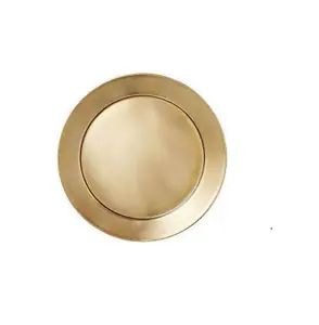 Modern brass charger Factory wholesale Supplier Round Gold Brass Charger Plate For Wedding Table Decorative