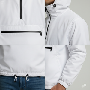 Custom Logo 100% Cotton Men's Eco-Friendly Puff Printed <b>Rain</b> <b>Jacket</b> Americano Sports Style Plus Size Waterproof Autumn Hunting - Product Image 6