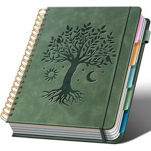 <span class=keywords><strong>Quaderno</strong></span> a <span class=keywords><strong>Spirale</strong></span> con Copertina Rigida, 5 Scomparti, 300 Pagine, Righe College, in Pelle, per Scuola, Ufficio, Regalo, <span class=keywords><strong>Grande</strong></span> Formato, per Studenti, con Pagine Spesse - Product Image 1