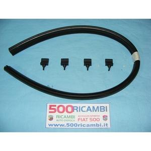 Kit de Reparación FIAT 500 D F L R, 1 Junta de Capó + 4 Piezas Almohadillas Protectoras para Parachoques Gommini Paracolpo para Mayor Protección del Motor - Product Image 1