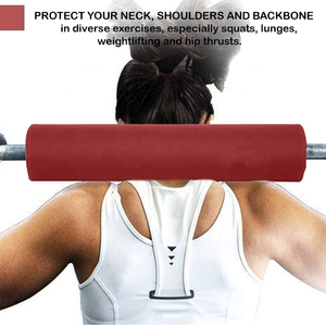 Customized Logo Rubber & PVC <b>Foam</b> Cushion Non-slip Weightlifting Neck Shoulder Relief Barbell <b>Pad</b> for Squat & Hip Thrusts - Product Image 2