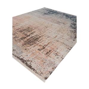 พรมขนสัตว์อัฟกันถักมือลาย Kavi Ivory Chaos Theory EA-9014 สไตล์คิลิม ลายปะติดแบบนามธรรมรูปสี่เหลี่ยมผืนผ้า สำหรับห้องนั่งเล่น - Product Image 2