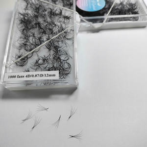 ขนตาปลอมแบบต่อ 2D-24D 1000 ช่อ ขนสังเคราะห์ สีดำธรรมชาติ หนาเต็มพิกัด ฐานเรียวแหลม ทำมือ คุณภาพสูง - Product Image 6