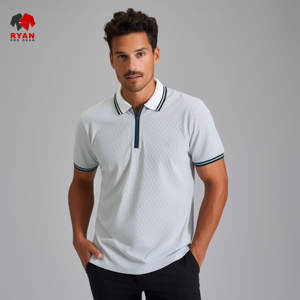 Chemises polo personnalisées Ryan Pro Gear pour hommes avec logo personnalisé, tissu respirant, design ODM - Product Image 5