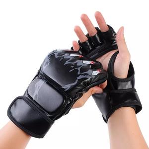 Meilleure vente GAF Gants d'entraînement de Muay Thai MMA avec logo personnalisé Gants de combat UFC en cuir de combat personnalisés pour la boxe d'arts martiaux - Product Image 4