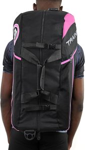 Bolsa de Deporte Personalizada al por Mayor con Logotipo, Negra y Rosa, para Entrenamiento de MMA, Gran Capacidad, Mochila de Viaje Deportiva, Correas Ajustables FARABI - Product Image 3