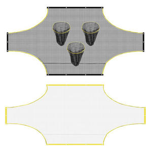 Filet de but de football pour jeunes, entraînement de précision des coups francs, filet de rebond pour 5, 7 et 11 joueurs - Product Image 1