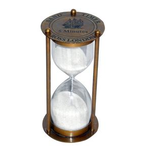 Design unique de bonne qualité en laiton nautique sablier boussole sablier avec article en métal promotionnel maritime article de table en laiton - Product Image 2