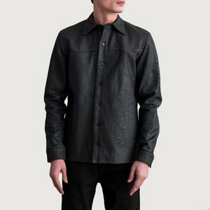Chaqueta Bomber de piel de cordero personalizada Prendas de abrigo de moda de alta calidad Servicio OEM y ODM para hombres - Product Image 4