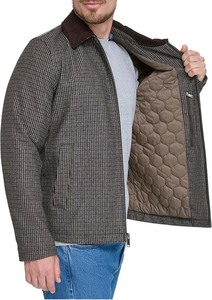 เสื้อแจ็กเก็ตผ้าทอเคลือบพร้อมโลโก้ของคนงานแนววินเทจ - Product Image 6