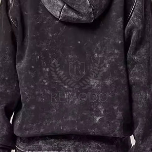 Conjunto Deportivo de Dos Piezas para Mujer, Estilo Casual, Color Sólido, Lavado Ácido (Sudadera con Capucha y Pantalones Deportivos) - Suministro al por Mayor - Product Image 6