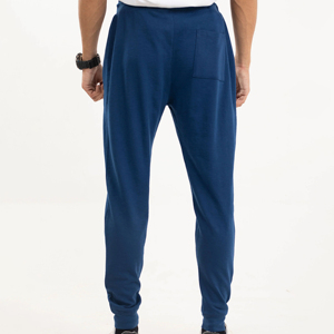Pantalon de jogging en molleton noir pour homme grande taille, coupe ajustée, 100 % coton, avec cordon de serrage – Vente en gros NAS Wears - Product Image 5