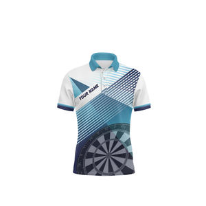 2025 diseño caliente hombres personalizado dardos Polo sublimado dardos Jersey 100% poliéster Quick Dart Jersey - Product Image 4