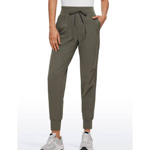 Pantalon décontracté pour femmes sur mesure haut à la mode pantalon en toile fermeture à la taille élastique confortable style avant plat pour l'hiver - Product Image 2
