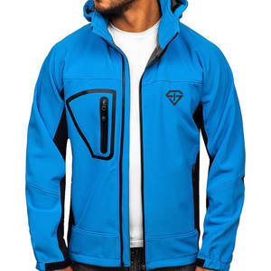 High Quality Custom Woolen <b>Waterproof</b> Softshell <b>Jacket</b> for Men Wholesale OEM Service <b>Thin</b> Stand Collar Casual Winter Wear - Product Image 1