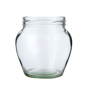 Pot transparent en verre avec couvercle en métal à vis pour biscuits, grand ventre, <span class=keywords><strong>nouveau</strong></span> Design, pot Mason vide en forme de citrouille - Product Image 2