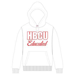 Blanc femmes HBCU éduqué pull à capuche rouge Chenille et brodé Design grec vie vêtements personnalisé collège vêtements - Product Image 2