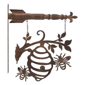 Meilleures ventes Girouette faite à la main Ornement de jardin de luxe en acier et en fonte pour la direction du vent - Product Image 1