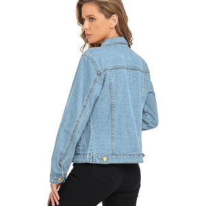 Meilleures ventes Vestes d'hiver pour femmes Bleu Jean Veste Dames Denim Veste 2025 Haute Qualité Pas Cher Prix - Product Image 6
